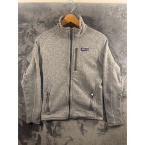 Patagonia Men's Better Sweater Full Zip Fleece Jacket Small Stone Wash Gray STH